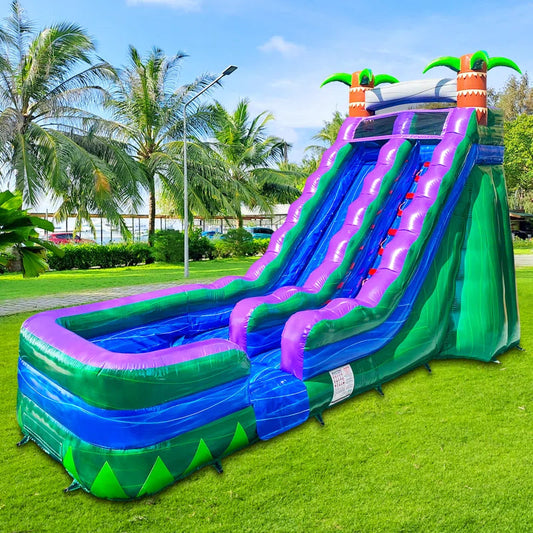 BIG WAVE - 16FT Jungle Rush Wet/Dry Water Slide - 11156